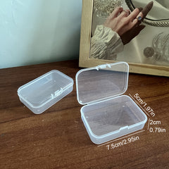 26pcs Plastic Clear Storage Box Organizer Jewelry DIY Art
