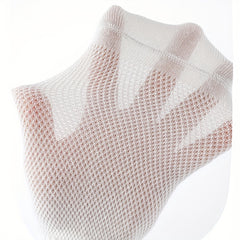 5 pairs Boys Casual Striped Sports Socks Breathable Mesh Crew Socks