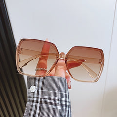 Square Large Frame Shade Sunglasses Women UV Protection Unisex