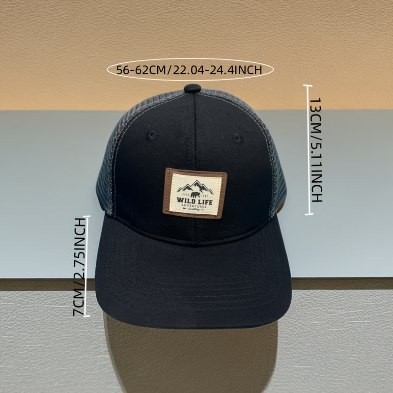 Men's Baseball Cap Outdoor Adjustable Snapback Cap For Travel