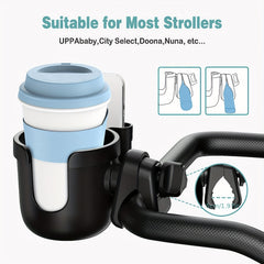 Stroller Cup Holder with Phone Case 2 in 1 Storage Rack