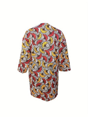 Boho Kimono Women's Plus Allover Floral Print Long Sleeve