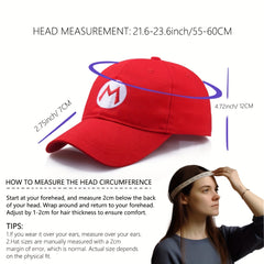 Cartoon Letter Embroidery Baseball Cap Lightweight Dad Hat