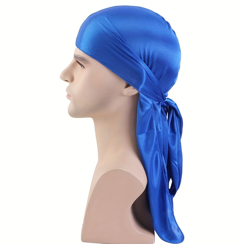 2pcs Bandana Pirate Hat Silk Durag Turban Hijab Hat For Men Women