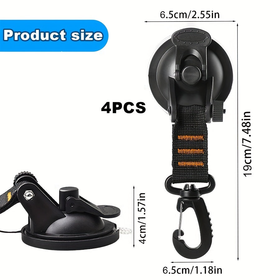 Set of 2-3 Durable Camping Suction Cups for Tarpaulin Car Sunshade