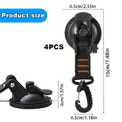 Set of 2-3 Durable Camping Suction Cups for Tarpaulin Car Sunshade