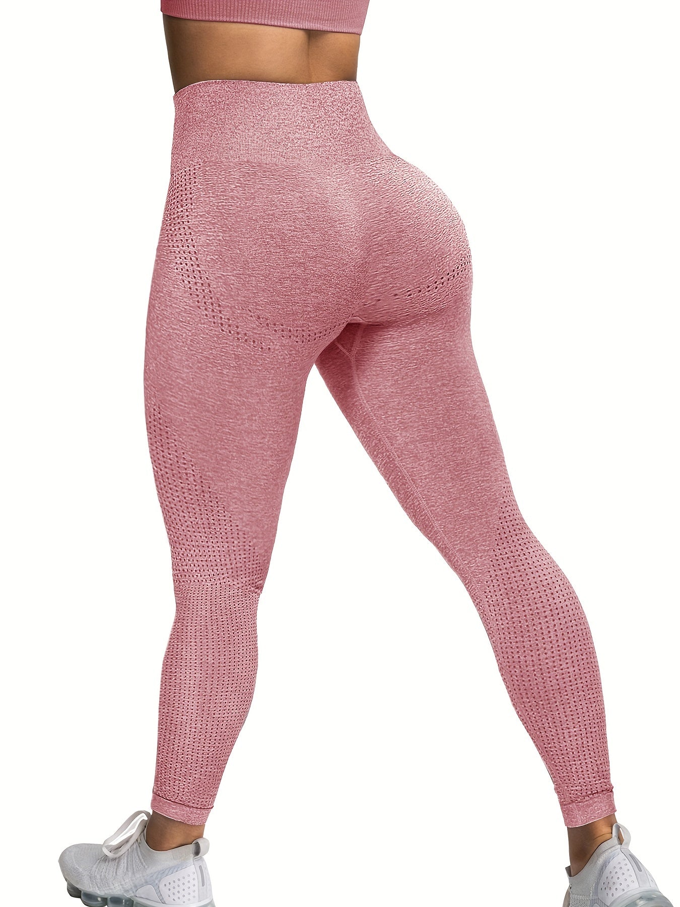High Waist Seamless Yoga Pants Tummy Control Butt Lifting Slimming Yoga Leggings
