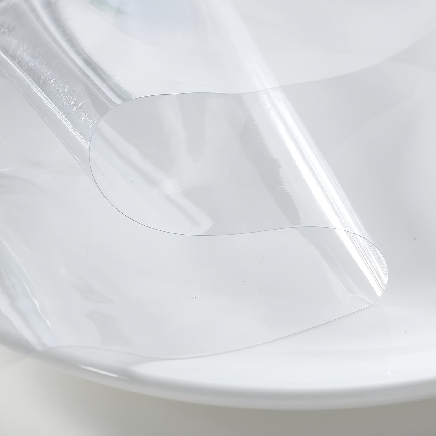Waterproof Transparent Plastic Tablecloth Spill-proof Rectangular Tablecover