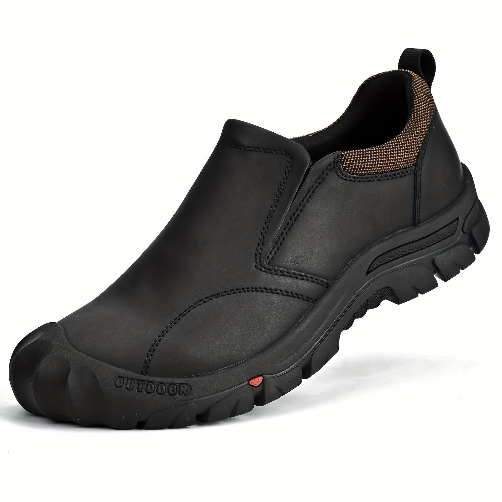 Men's Slip On Hiking Boots Non Slip Outdoor Trekking Shoes