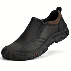 Men's Slip On Hiking Boots Non Slip Outdoor Trekking Shoes
