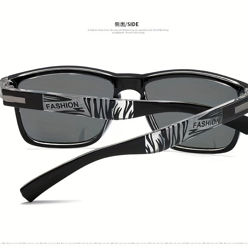 Men's Polarized Square Frame Sunglasses for Outdoor Sports