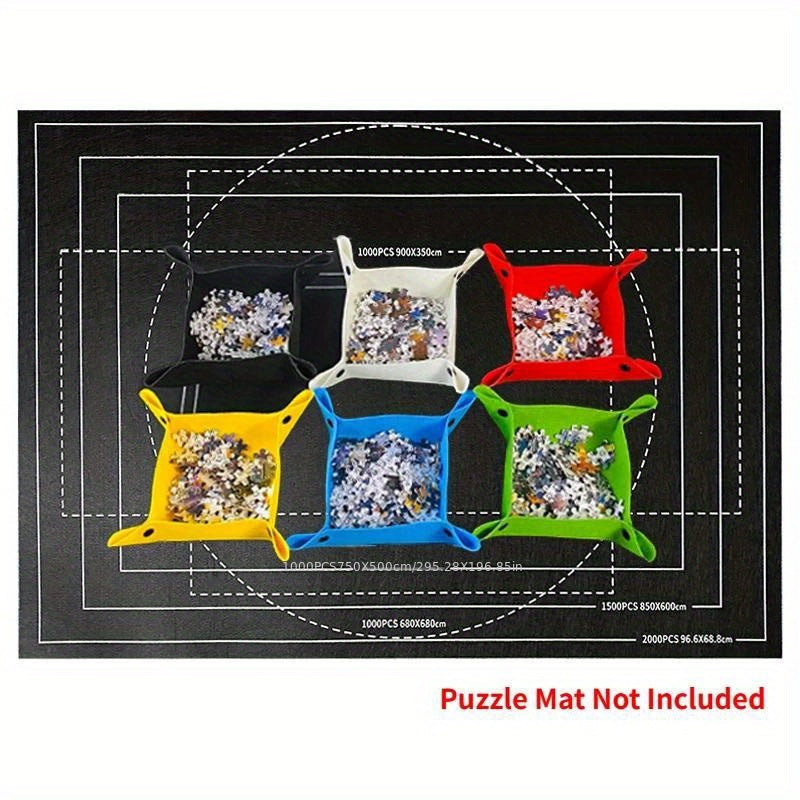 Jigsaw Puzzle Disk Set - 1000 Pieces Portable Storage Tray