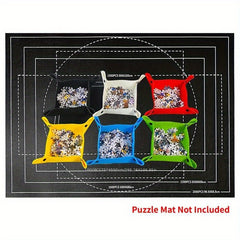 Jigsaw Puzzle Disk Set - 1000 Pieces Portable Storage Tray