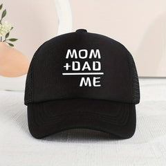 Casual MOM DAD ME Mesh Stitching Cap Sun Protection Comfortable