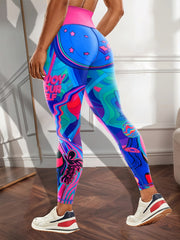 Graffiti Butt Lifting Leggings High Stretch Yoga Pants