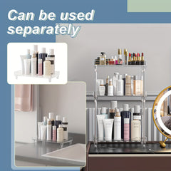 Bathroom Organizer Countertop Vanity Tray Corner Shelf for Makeup & Skincare