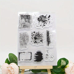 1pc Background DIY Scrapbooking Silicone Transparent Stamp
