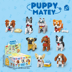 Dog Pet Building Blocks Cartoon Animal Models Assembly Toy