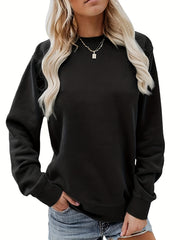 Oversized Crew Neck Sweatshirt Long Sleeve Top