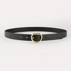 Heart Pin Buckle PU Belt for Women