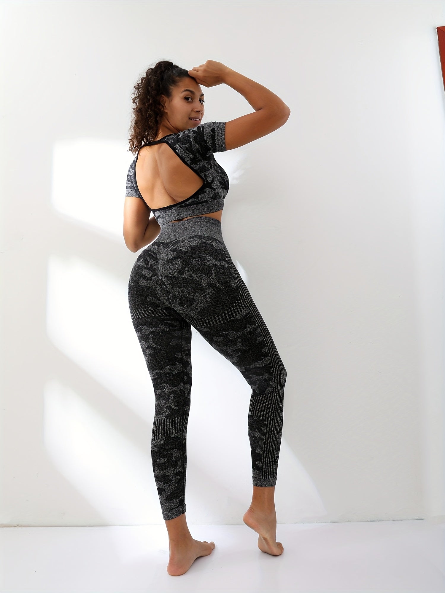 Camouflage Moisture Wicking Yoga Tight Pants