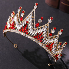 Women Queen Crown Headband Birthday Tiara Baroque Hair Accessory