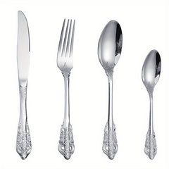 Modern Stainless Steel Cutlery Set, 24pcs