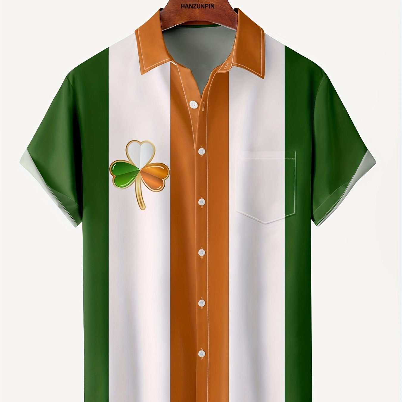St Patrick's Pattern Short Sleeve Shirt