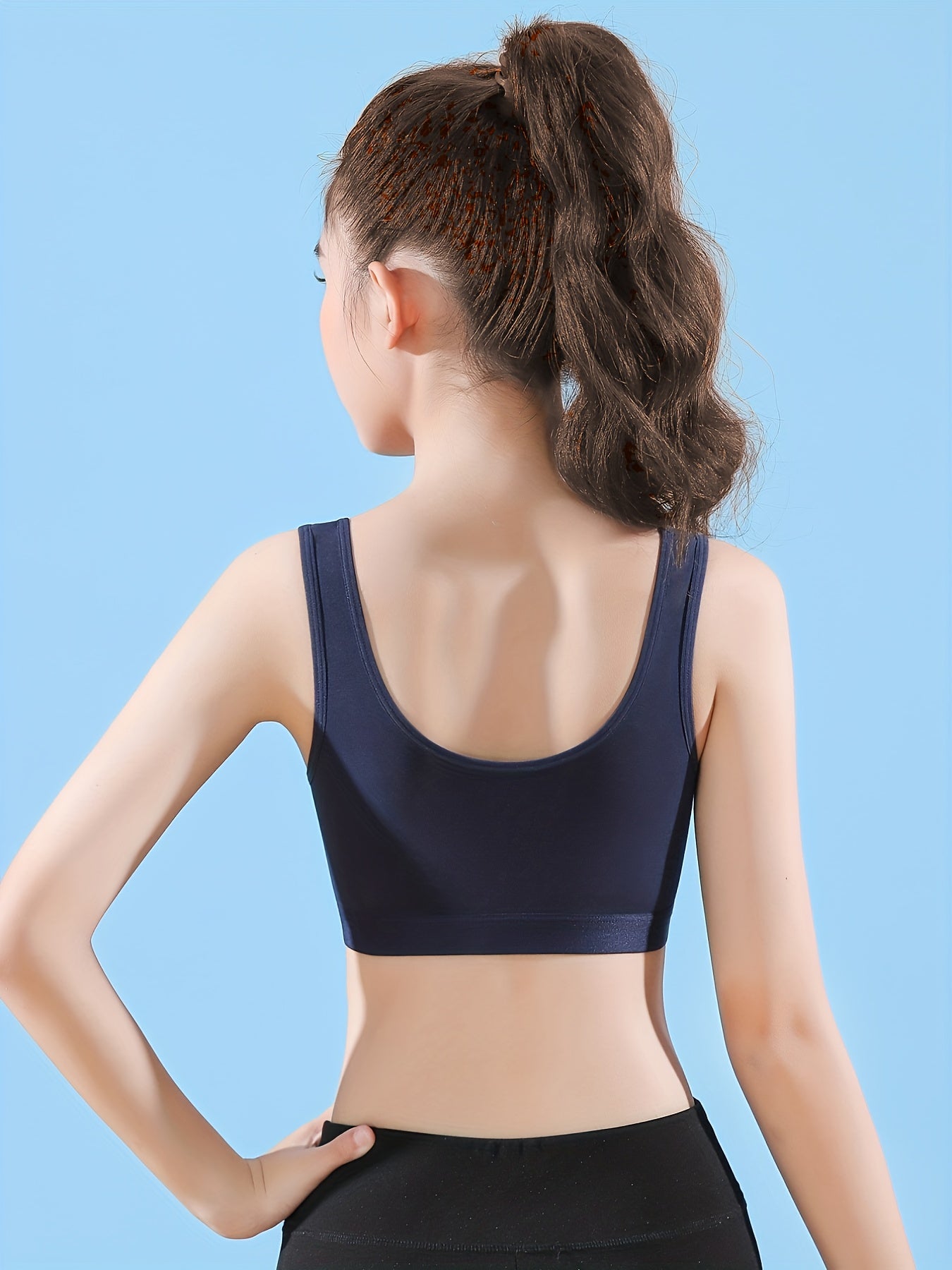 4pcs Girls Bra 95 Cotton No Steel Ring Breathable Bralette