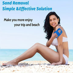 2pcs Beach Sand Removal Gloves Light Beige Color Large Size