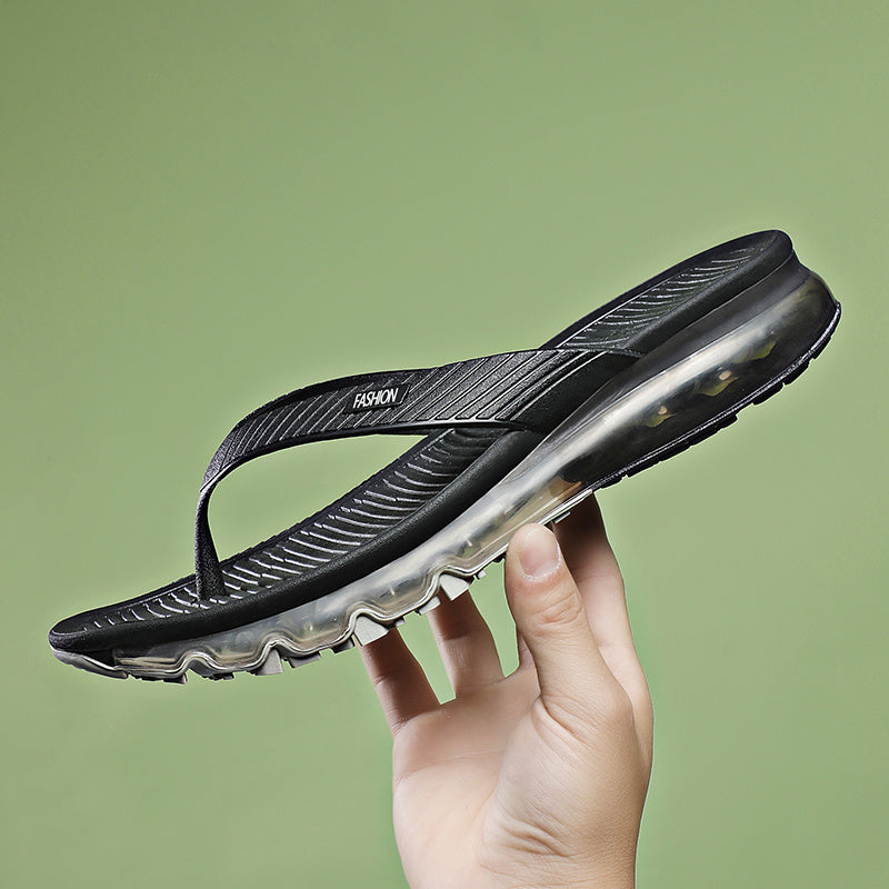Men Air Cushion Flip Flops Lightweight Soft Non Slip Slippers