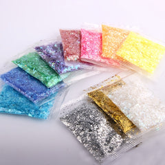 11 Colours Crystal Drops Glitter Sequins Flakes DIY Epoxy Resin Mold