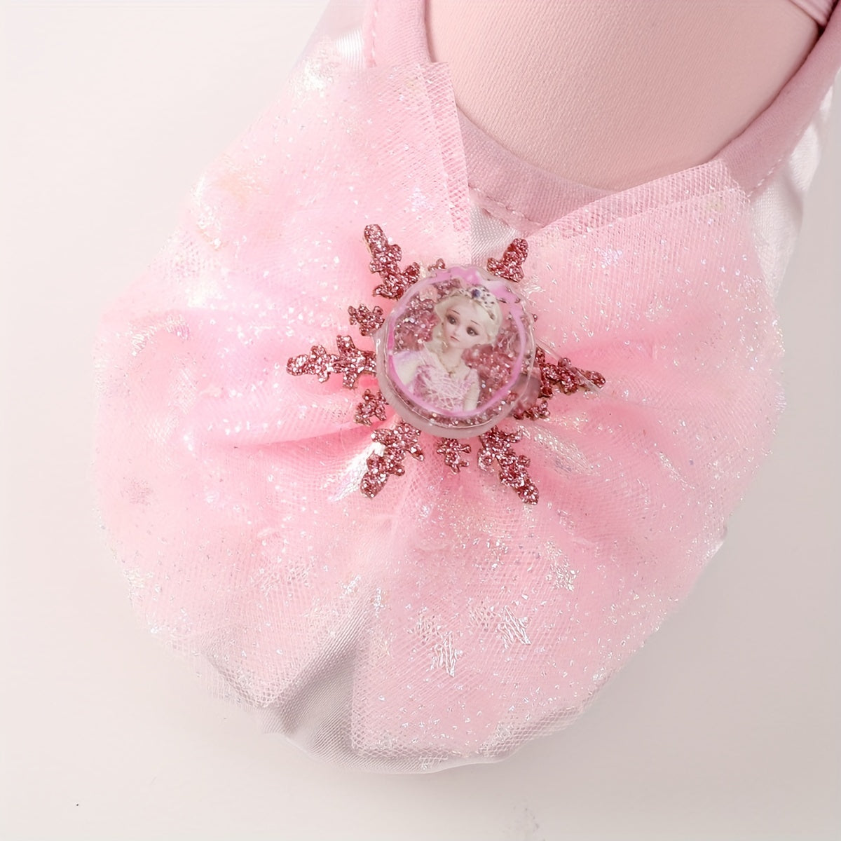 Pink Princess Dance Shoes with Bowknot Soft Sole Sneakers for Kids