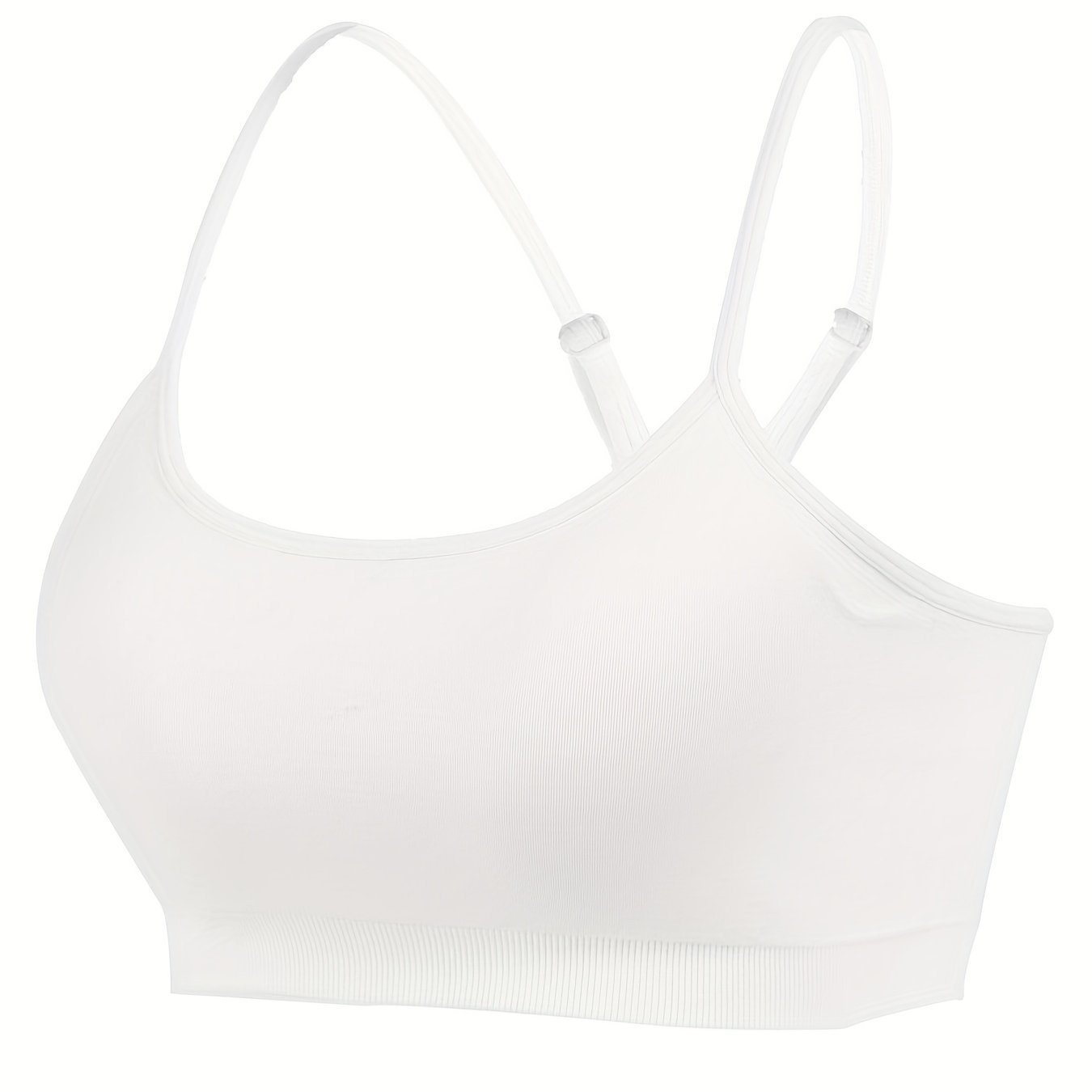 Sports Bra Solid Cross Back Yoga Fitness Workout Top