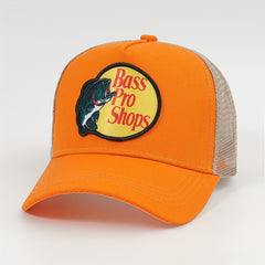 Fish Print Baseball Cap Mesh Trucker Hat