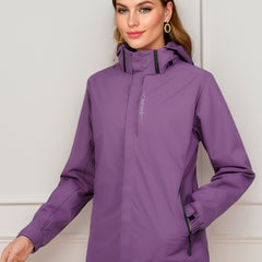 Waterproof Windproof Mountaineering Jacket with Detachable Hood