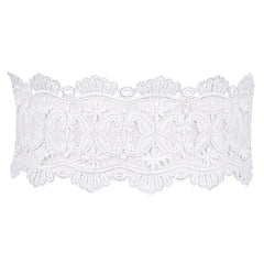 Lace Elastic Belt Women Decor Skirt Shirt Stretch Wide Waist Buckle Waist Belt