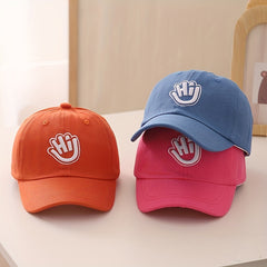 Kids Sunshade Breathable Baseball Cap with Letter Embroidery 48-52cm