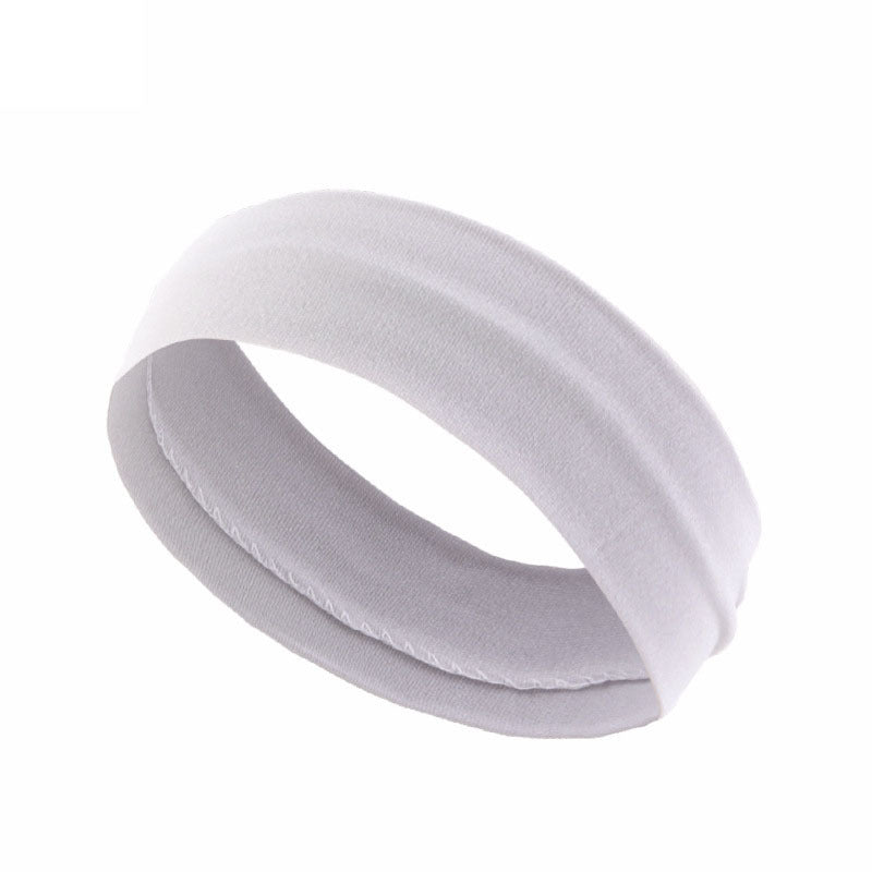 Solid Stretchy Sports Headband Non Slip Yoga Band Women's Sweatband