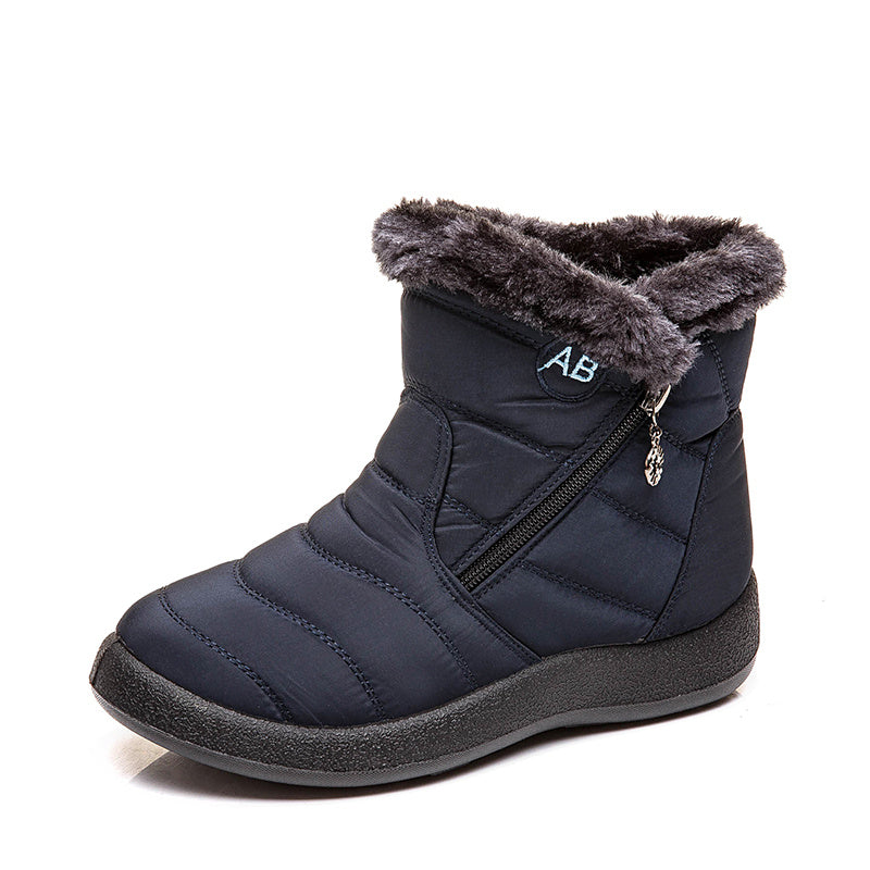 Fleece-Lined Ankle Snow Boots for Women