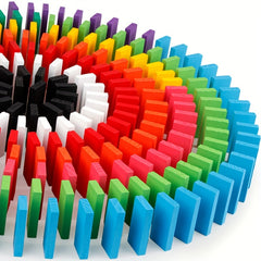 240pcs Wooden Dominoes Set Educational Brain Teaser Puzzle Focus & Patience