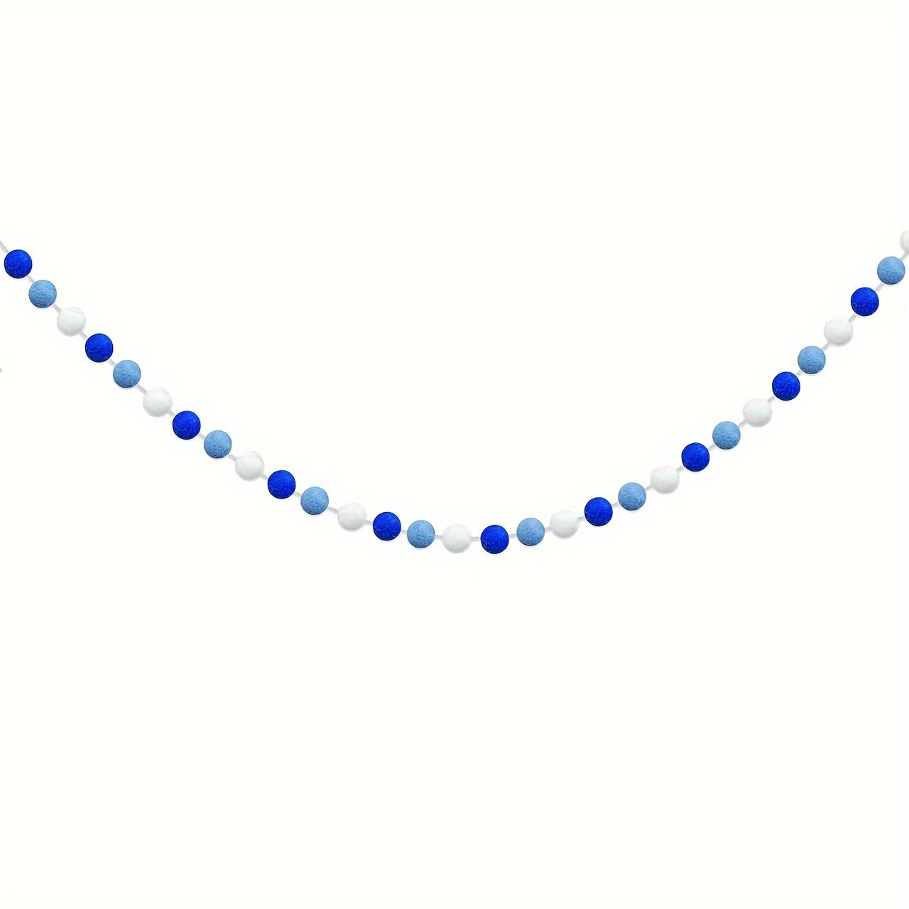 Hanukkah Pompoms Wreath Dark Pompoms Decoration