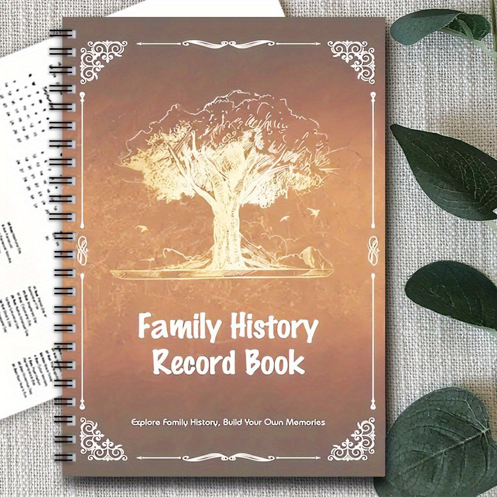 Family History Record Book Spiral Notebook Journal 100 Pages