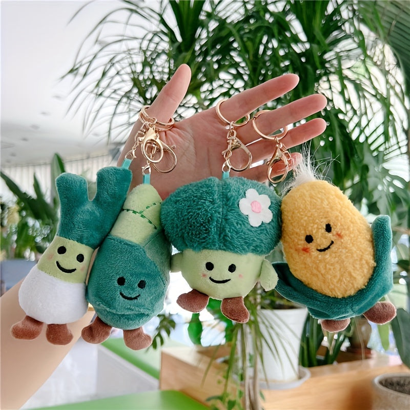 Vegetable Doll Keychain Plush Bag Charm Pendant