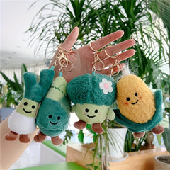 Vegetable Doll Keychain Plush Bag Charm Pendant