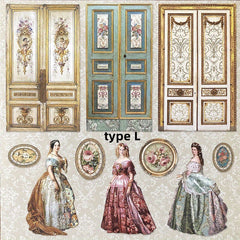 Vintage Palace Style Junk Journal Sticker Scrapbooking Stickers
