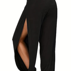 High Waist Split Pants for Women