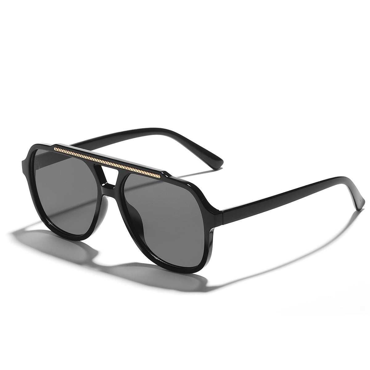Top Bar Aviator Sunglasses For Men Women Gradient Lens UV400