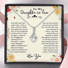 Zircon Pendant Necklace for Daughter in law