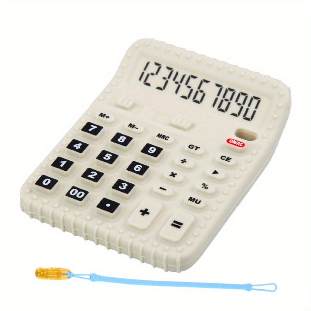 Baby Silicone Calculator Teething Toy with Anti-drop Chain